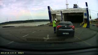 Klaipeda  Kiel ferry car boarding [upl. by Erick]