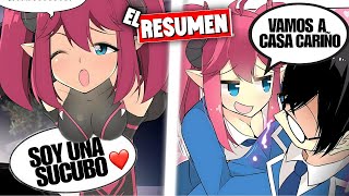 📛La súcubo que eligió a un chico nerd para chupar su alma  My succubus girlfriend Resumen [upl. by Alohcin]