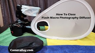 How To Close Flash Macro Photography Diffuser [upl. by Anoblav]