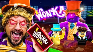 Willy Wonka Gone Bad Evil FGTeeV Terrorizes Chocolate Factory Roblox Story [upl. by Maury]