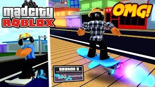 🏂 NEUES HOVERBOARD UPDATE IN MAD CITY ROBLOX [upl. by Veal]