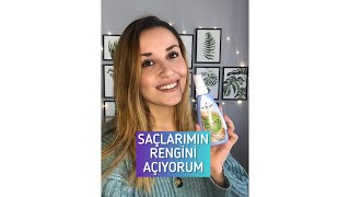 Saçlarımın Rengini Açıyorum  Palette Saç Açıcı Sprey ile Saç Açma shorts saçaçma [upl. by Lednahc]