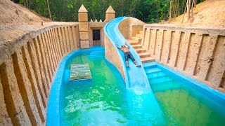 My Summer Holiday Building Millionaire Water Slide Park into Underground Swimming Pool in 67 Days [upl. by Alyahs]