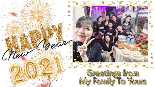 Welcome 2021  Simple Celebration with Famlly  Happy New Year [upl. by Notnarb]