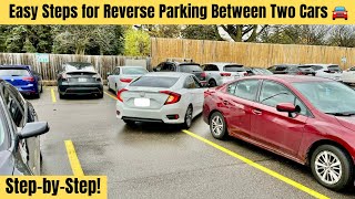 quotThe Best StepbyStep Easy Reverse Parking Method That Works Every Timequotreverseparking pass [upl. by Bayless940]