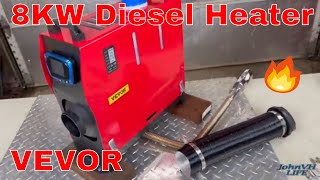 VEVOR 8KW all in one Diesel Heater UNBOXING ASSEMBLY AND FIRST RUN vevorofficial [upl. by Ahscrop888]