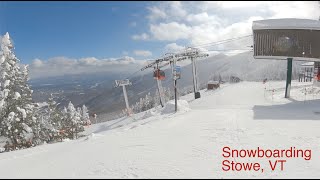 Snowboarding Stowe VT ‘21 [upl. by Bernelle]