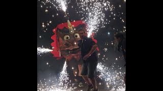 Nit Boja Correfoc de les Santes 2018 de Mataró [upl. by Vish]