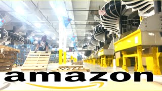 Working at an AMAZON Warehouse  Sortation Associate Inside Footage [upl. by Aram]