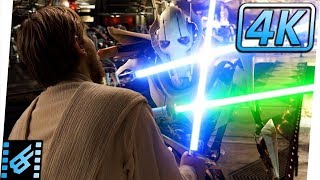 ObiWan vs General Grievous  Star Wars Revenge of the Sith 2005 Movie Clip [upl. by Lorelle481]