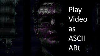 How to play video as ASCII Characters in VLC  How to play video in ascii codes [upl. by Aihsital]