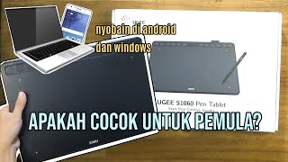 Review Ugee S1060 Pen Tablet Pentab Ramah Kantong [upl. by Eidnil]