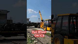 Rail Wheel On Crane  Railway Work  train raillife traintravel trainlife trainjourney [upl. by Doran229]