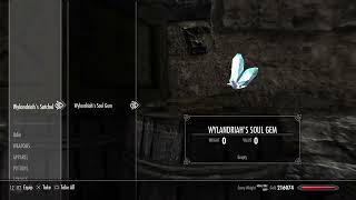 Skyrim  Finding Wylandriahs Soul Gem in The While Phial [upl. by Llyrrad]