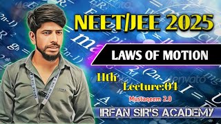 Newtons laws of Motion lec4  Tension amp Pulley Trick 11th physics  JEENEET  CBSEJKBOARD 2025 [upl. by Hayikat]