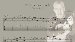 Plätschernder Bach  Bert Alink  Classical Guitar ScoreTAB [upl. by Faletti214]