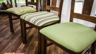 Basic Upholstering Dining Chairs  DIY by Tanya Memme As Seen On Home amp Family on Hallmark Channel [upl. by Charbonneau]