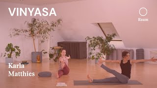 Vinyasa Yoga für fortgeschritten Übende mit Karla  30 Minuten Morgenflow  Element Yoga Berlin [upl. by Eelyahs]