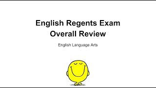 English Regents Review  An Overall Review  Video Lesson [upl. by Inman]