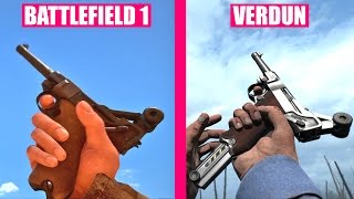 BATTLEFIELD 1 Guns Reload Animations vs Verdun [upl. by Ricardo]