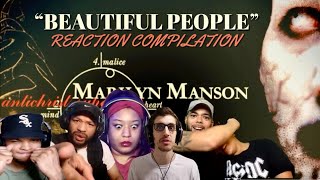 Marilyn Manson “Beautiful People” — Reaction Mashup [upl. by Ahsikcin]