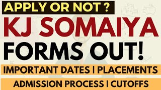 KJ Somaiya forms are out Exams accepted Only 1st NMAT attempt Placements Admission process [upl. by Nidya913]