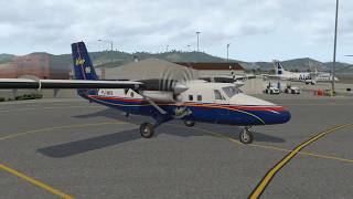 St Martin to St Barts  Winair DHC6 Twin Otter  XPlane 11 [upl. by Ardnalac603]