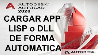 Tutorial para cargar lisp fas dll en autocad al iniciar el programa de forma automática [upl. by Eidda]