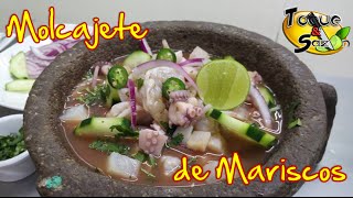 Molcajete de Mariscos quotpaso a pasoquot TOQUE Y SAZÓN [upl. by Dnilazor]