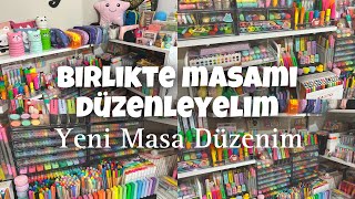 Yeni organizerim 😍  Birlikte masamı düzenleyelim  Çalışma masası 🩷  mycolorbloq 🥳 [upl. by Quenby]