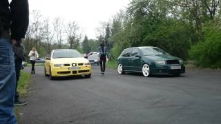 Tuning zrazy Levice Šprint Seat Leon vs Škoda Fabia 19TDI Gege [upl. by Freed83]