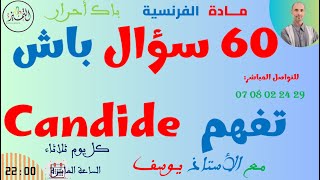 سلسلة 60 سؤال باش تفهم كانديد Candide du chapitre 1 au chapitre 10 20 questions pour comprendre [upl. by Annola]