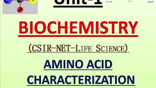 Lecture no 02 Properties of AMINO ACID BiochemistryUNITI [upl. by Zetrom117]