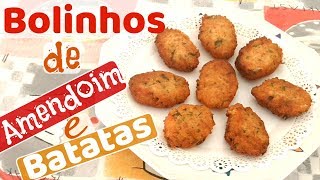 BOLINHOS de AMENDOIM e BATATA  Como fazer NUGGETS VEGAN  VEGANO Receita FÁCIL KATIA VEGANA [upl. by Dragone818]