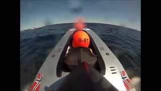 Onboard Class 3B Offshore Boat Racing in Tvedestrand Norway [upl. by Hajile]