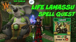 Wizard101 Level 118 Life Lamassu Spell Quest [upl. by Wharton]