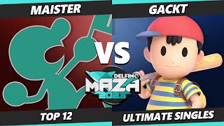 Delfino Maza 2023  Maister Game amp Watch Vs Gackt Ness Smash Ultimate  SSBU [upl. by Eugaet458]