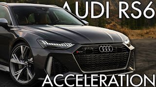 AUDI RS6 Acceleration C5C6C7C8 and special verisons [upl. by Ellerad331]