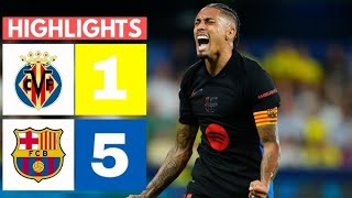 Barcelona vs Villarreal 5  1  Highlights amp All Goals LaLiga 202425 [upl. by Fianna]