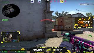 s1mple insane 1v5 FPL clutch [upl. by Kerrill]