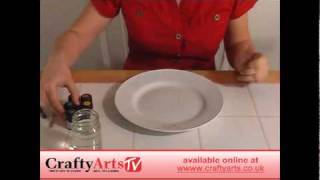 How to Paint Ceramic Dinner Plates  available at Crafty Arts [upl. by Ennaeirrac]