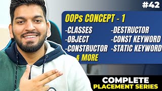 Lecture 42 OOPs Concepts in C  Part1 [upl. by Nodnyl]