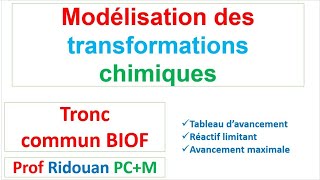 Modélisation des transformations chimiquestronccommun [upl. by Oicirbaf]