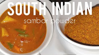 Sambar Powder Recipe  Homemade Sambar Masala Podi Recipe [upl. by Haidebez483]