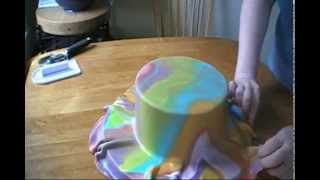 How to Tie Dye Fondant and The Mat Demonstration [upl. by Roskes]