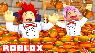 PREPARANDO 1 MILLON DE HAMBURGUESAS 🍔😂 Roblox Dare to Cook Español [upl. by Pik]