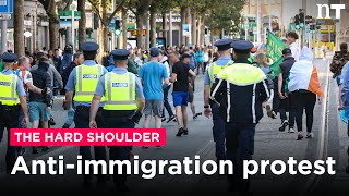 19 arrested at antiimmigration protest in Dublin [upl. by Sherfield583]