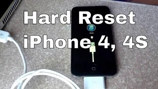 How to Hard reset iPhone 4S through recovery mode [upl. by Annahsirhc]