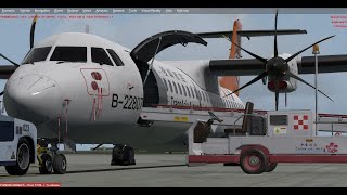 GSX level2 for P3D v45 boarding function testing in ATR 72500 model [upl. by Enyaw]