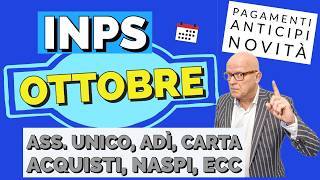 ✅ INPS Paga Tutto  Ottobre❗️Assegno Di Inclusione Assegno Unico NASPI Carta Acquisti Ecc [upl. by Mario]